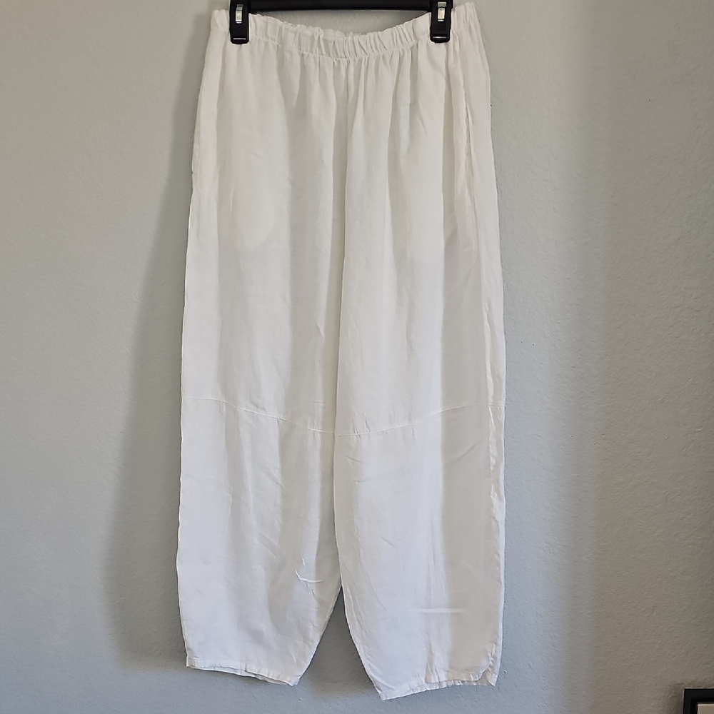bryn Walker White Relaxed Joggers